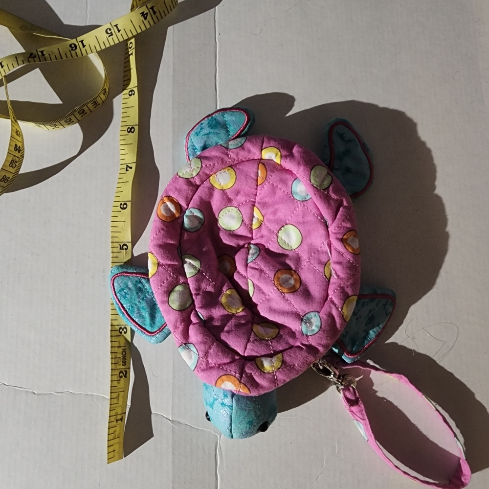 Colorful Seaturtle wristlet pouch - Picture 8 of 9